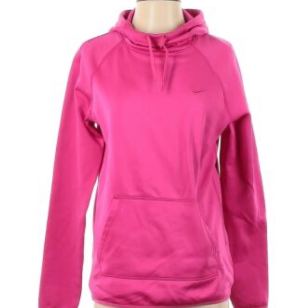Hot pink Nike hoodie